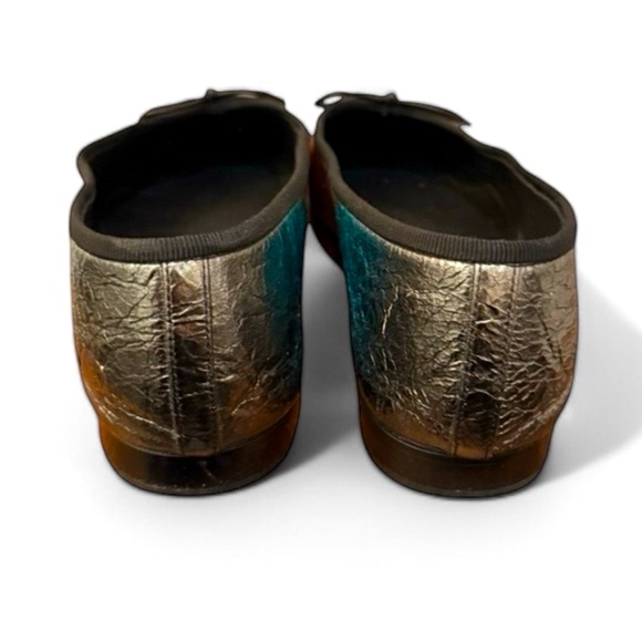 CHANEL rainbow 🌈 ombre metallic ballet ballerina flats shoes size 38 7 7.5 8 - Picture 6 of 12